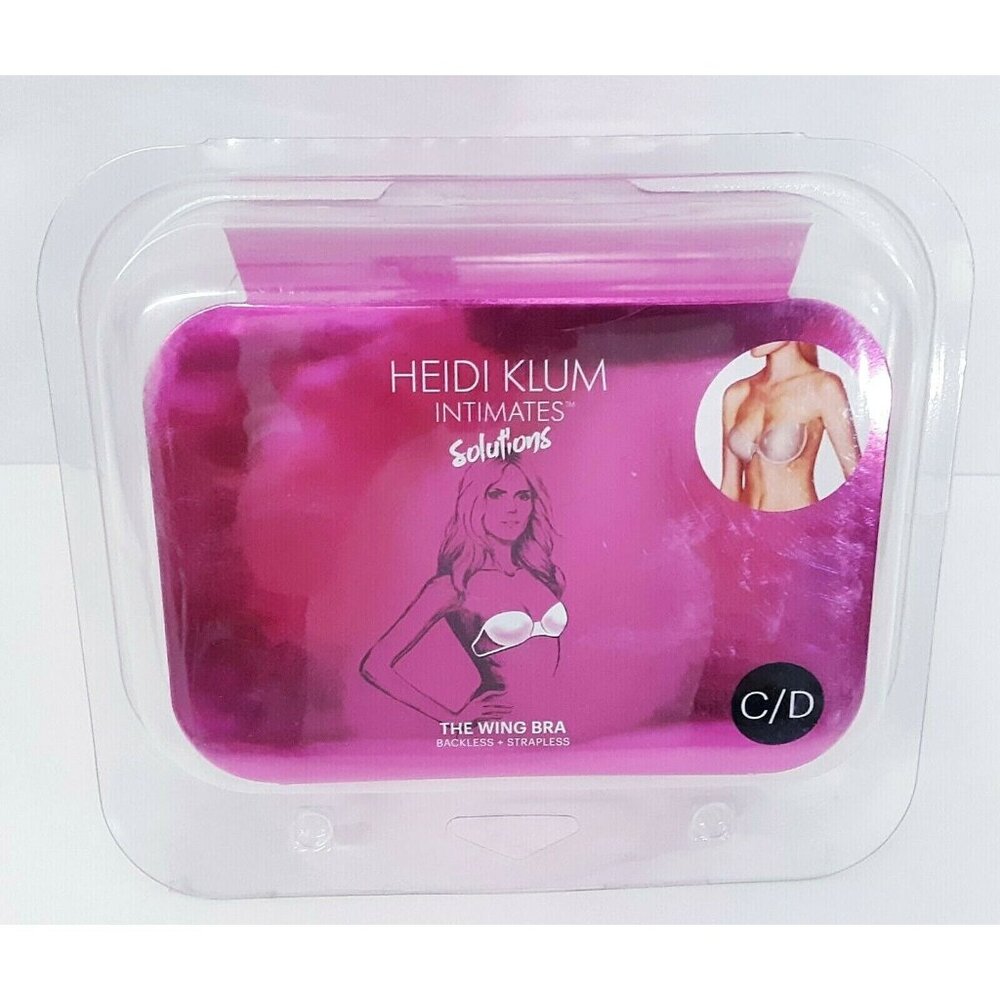 Backless Strapless Wing Bra Heidi Klum Women Sz C/D Nude Intimates Solutions NIP